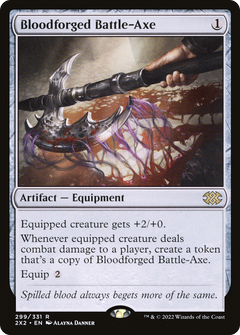 Bloodforged Battle-Axe (299) [Double Masters 2022] - Deck Out Gaming