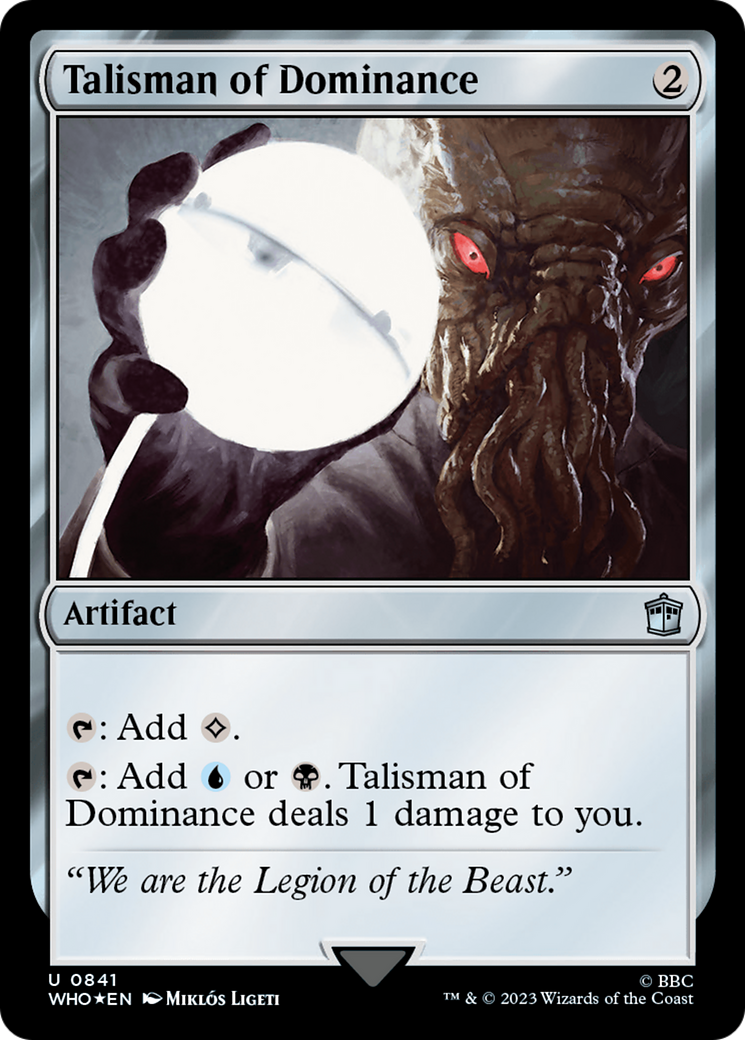Talisman of Dominance (Surge Foil) (841) [Doctor Who] foil - Deck Out Gaming