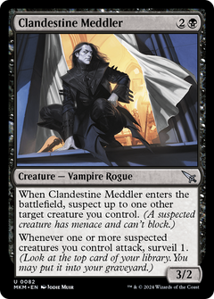 Clandestine Meddler (b) (82) [Murders at Karlov Manor] foil - Deck Out Gaming