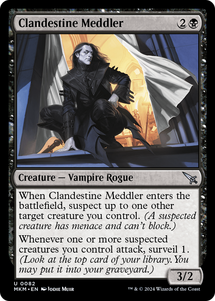 Clandestine Meddler (b) (82) [Murders at Karlov Manor] foil - Deck Out Gaming