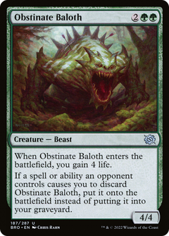 Obstinate Baloth (187) [The Brothers' War] - Deck Out Gaming