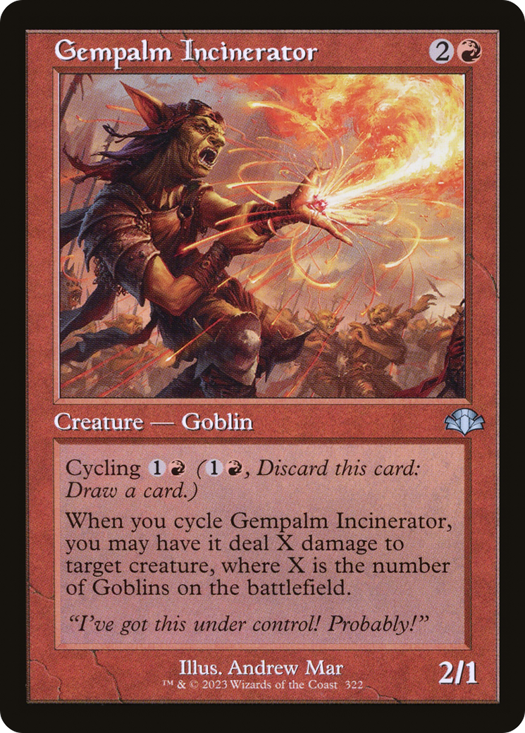 Gempalm Incinerator (Retro Frame) (322) [Dominaria Remastered] - Deck Out Gaming
