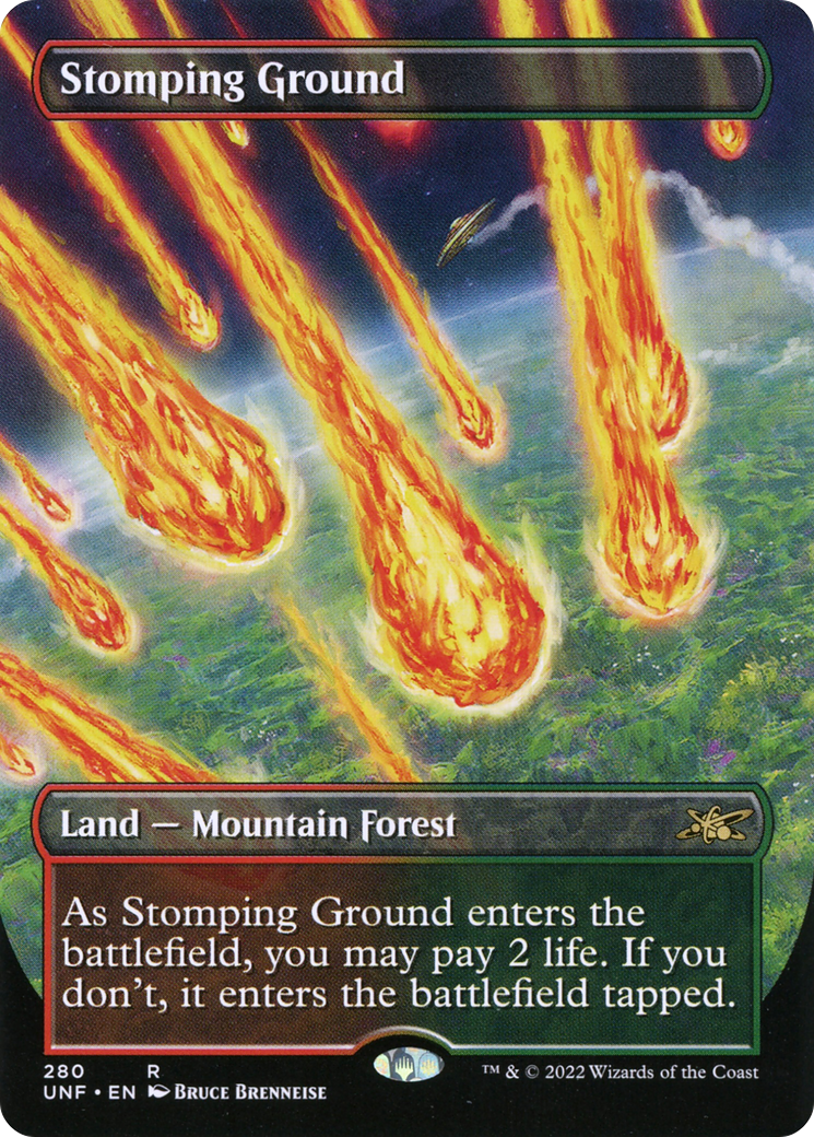 Stomping Ground (Borderless) (280) [Unfinity] - Deck Out Gaming
