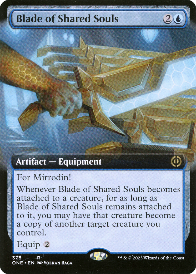 Blade of Shared Souls (Extended Art) (378) [Phyrexia: All Will Be One] foil - Deck Out Gaming