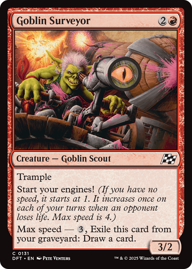 Goblin Surveyor (131) [Aetherdrift] foil - Deck Out Gaming