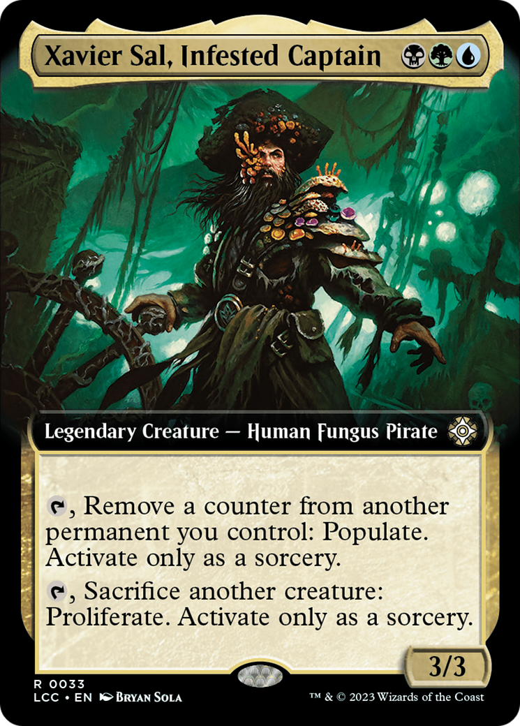 Xavier Sal, Infested Captain (Extended Art) (33) [The Lost Caverns of Ixalan Commander] foil - Deck Out Gaming