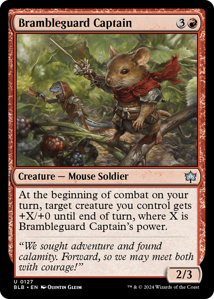 Brambleguard Captain (127) [Bloomburrow] foil - Deck Out Gaming