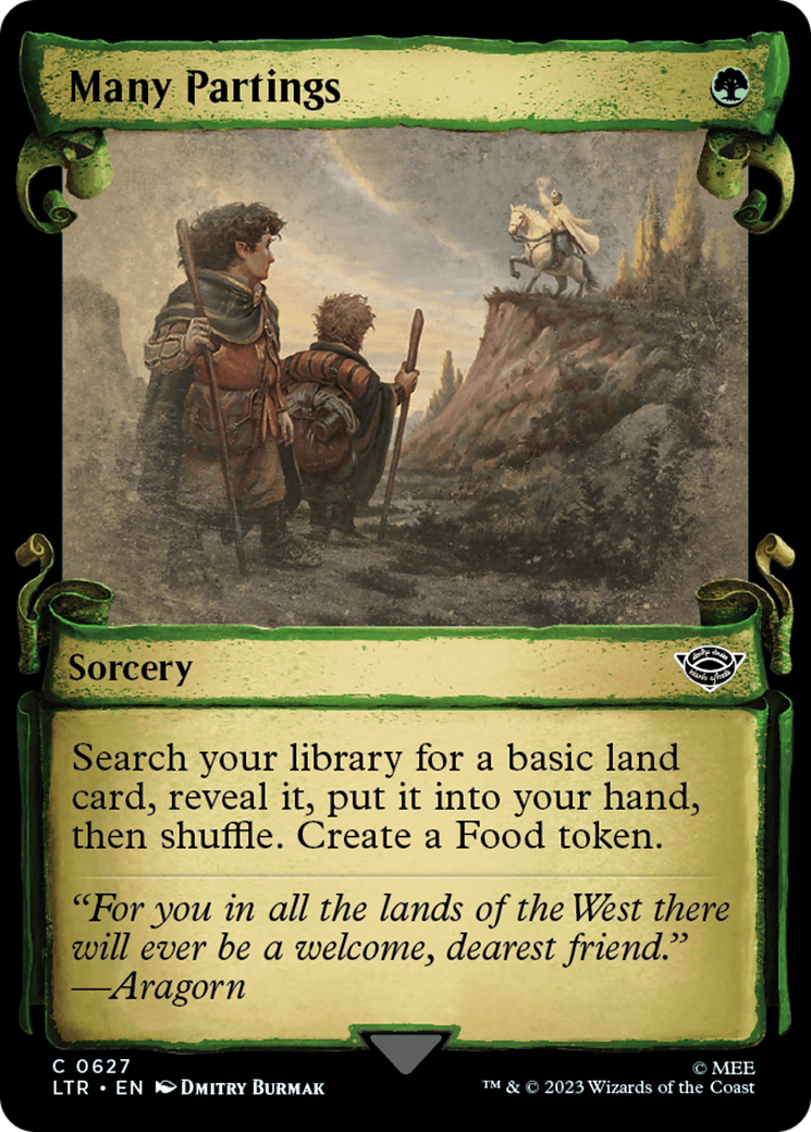 Many Partings (Showcase Scrolls) (627) [The Lord of the Rings: Tales of Middle-earth] - Deck Out Gaming