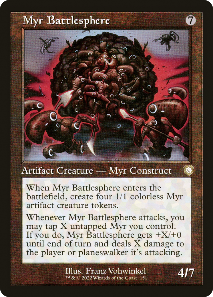 Myr Battlesphere (Retro Frame) (151) [The Brothers' War Commander] - Deck Out Gaming