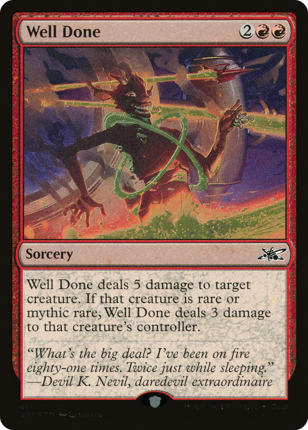 Well Done (Galaxy Foil) (414) [Unfinity] foil - Deck Out Gaming