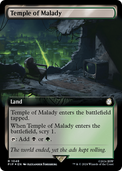 Temple of Malady (Extended Art) (Surge Foil) (1048) [Fallout] foil - Deck Out Gaming