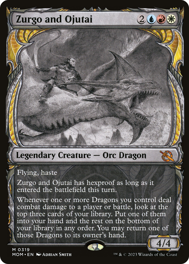 Zurgo and Ojutai (Showcase) (319) [March of the Machine] foil - Deck Out Gaming
