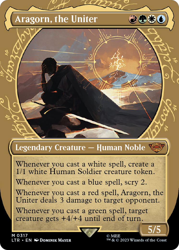 Aragorn, the Uniter (Showcase) (317) [The Lord of the Rings: Tales of Middle-earth] - Deck Out Gaming