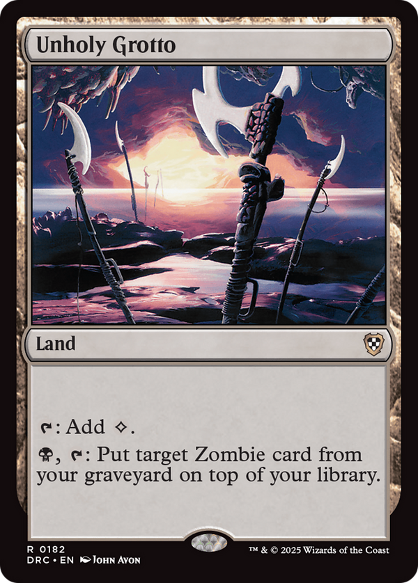 Unholy Grotto (182) [Commander: Aetherdrift] - Deck Out Gaming