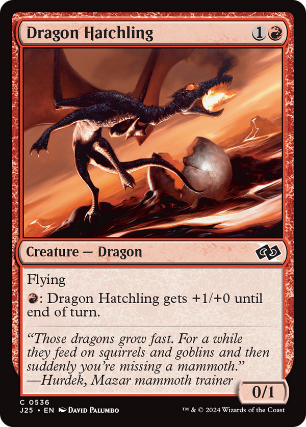 Dragon Hatchling (536) [Foundations Jumpstart] - Deck Out Gaming