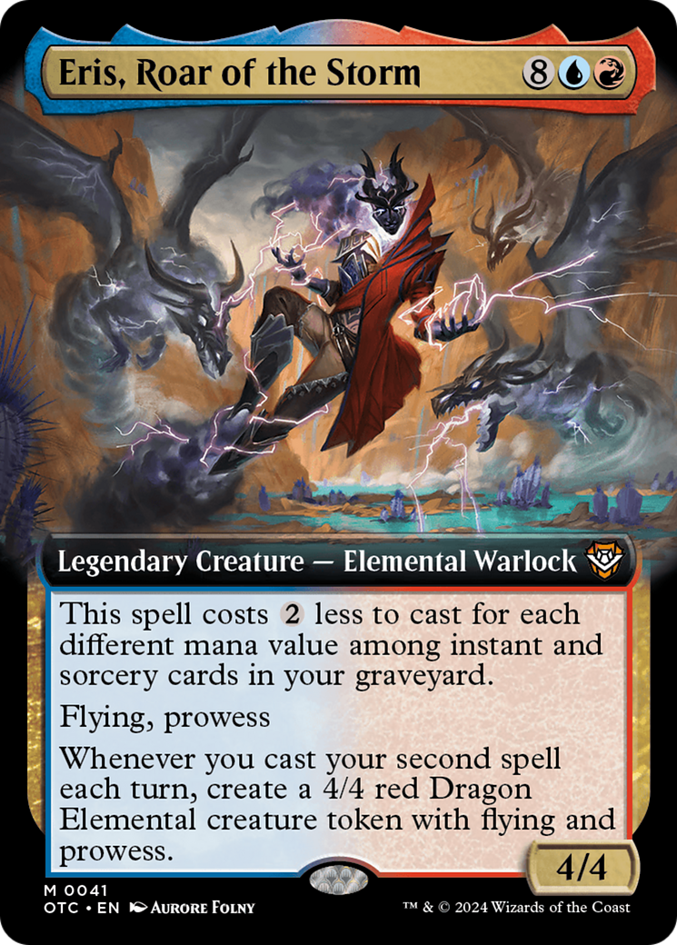 Eris, Roar of the Storm (Extended Art) (41) [Outlaws of Thunder Junction Commander] foil - Deck Out Gaming