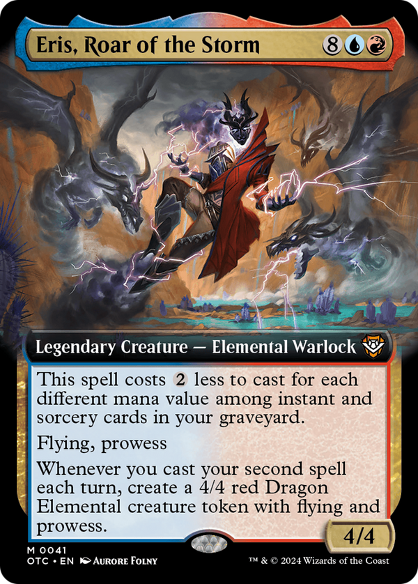 Eris, Roar of the Storm (Extended Art) (41) [Outlaws of Thunder Junction Commander] - Deck Out Gaming