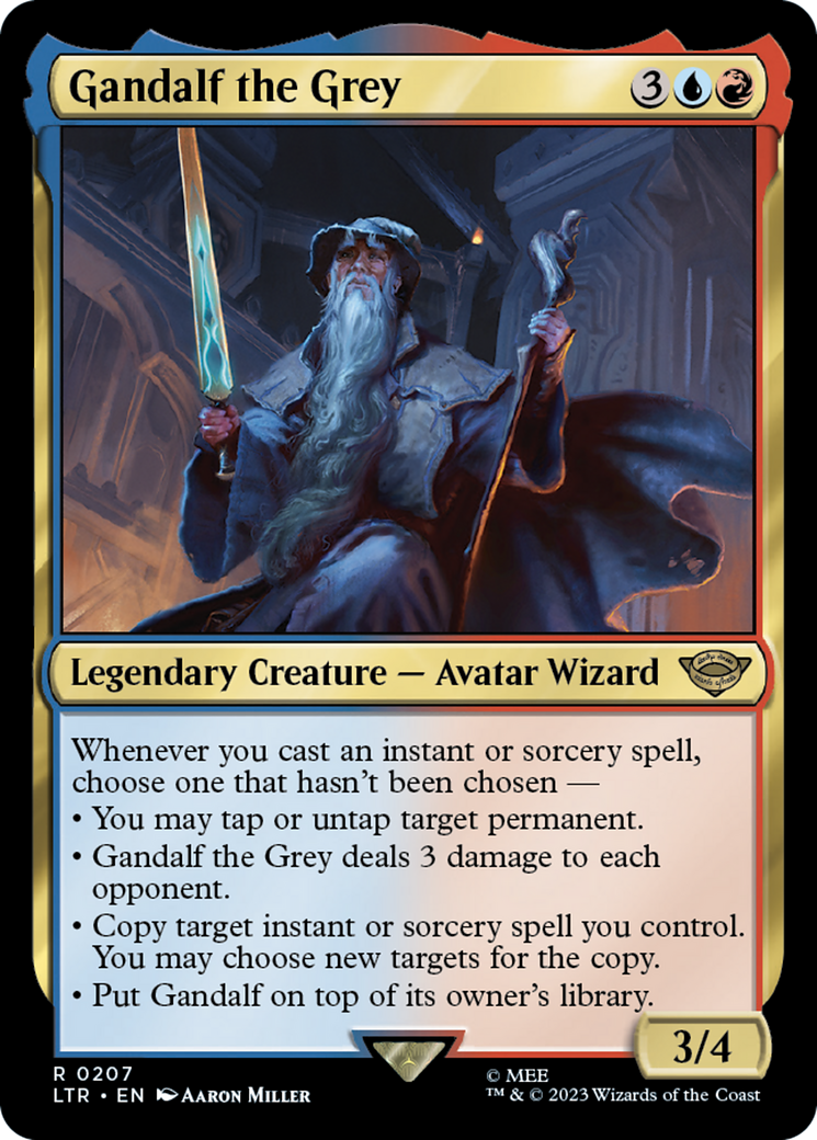 Gandalf the Grey (207) [The Lord of the Rings: Tales of Middle-earth] foil - Deck Out Gaming