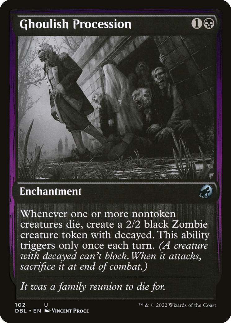 Ghoulish Procession (102) [Innistrad: Double Feature] foil - Deck Out Gaming