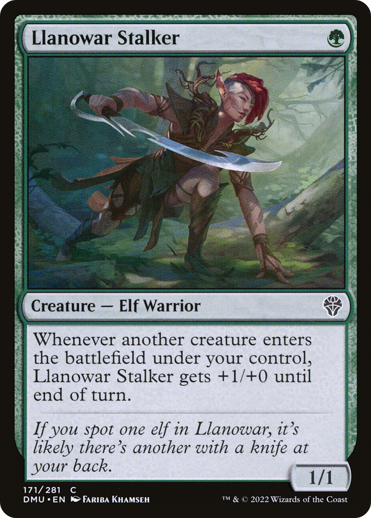 Llanowar Stalker (171) [Dominaria United] - Deck Out Gaming