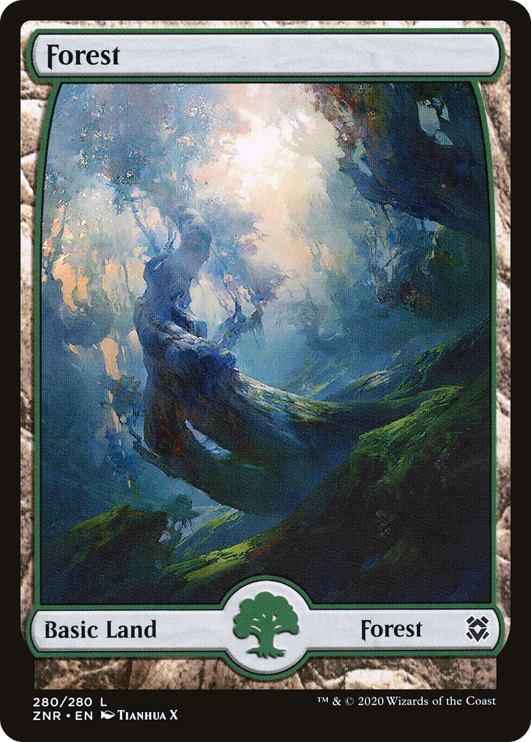 Forest (280) [Zendikar Rising] foil - Deck Out Gaming