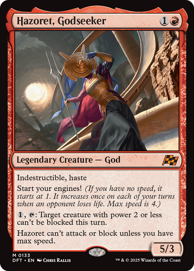 Hazoret, Godseeker (133) [Aetherdrift] foil - Deck Out Gaming