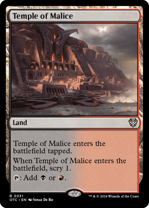 Temple of Malice (331) [Outlaws of Thunder Junction Commander] - Deck Out Gaming