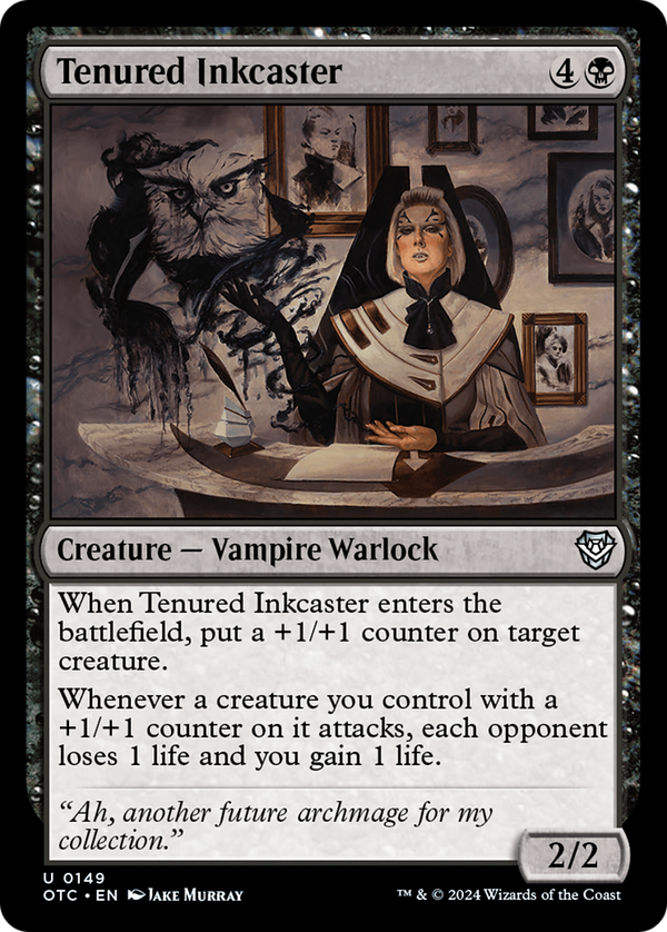 Tenured Inkcaster (149) [Outlaws of Thunder Junction Commander] - Deck Out Gaming