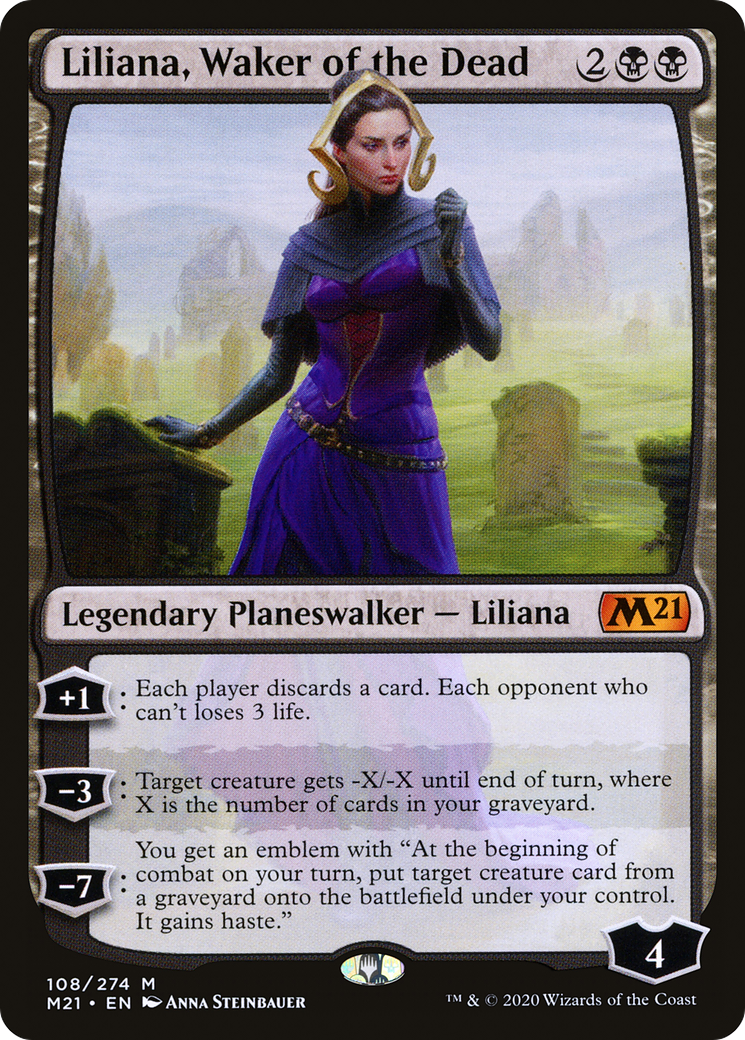 Liliana, Waker of the Dead (108) [Core Set 2021] - Deck Out Gaming