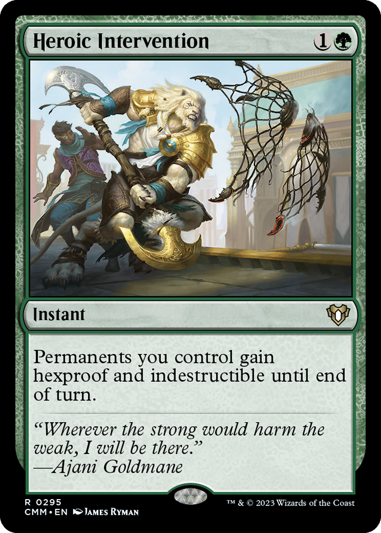 Heroic Intervention (295) [Commander Masters] foil - Deck Out Gaming