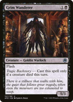 Grim Wanderer (107) [Adventures in the Forgotten Realms] foil - Deck Out Gaming