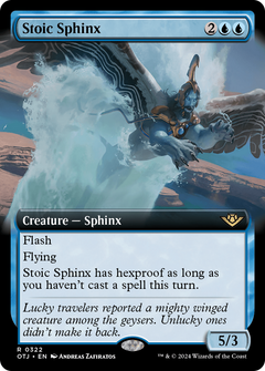 Stoic Sphinx (Extended Art) (322) [Outlaws of Thunder Junction] foil - Deck Out Gaming