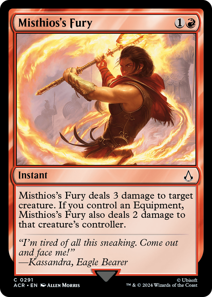 Misthios's Fury (291) [Assassin's Creed] foil - Deck Out Gaming