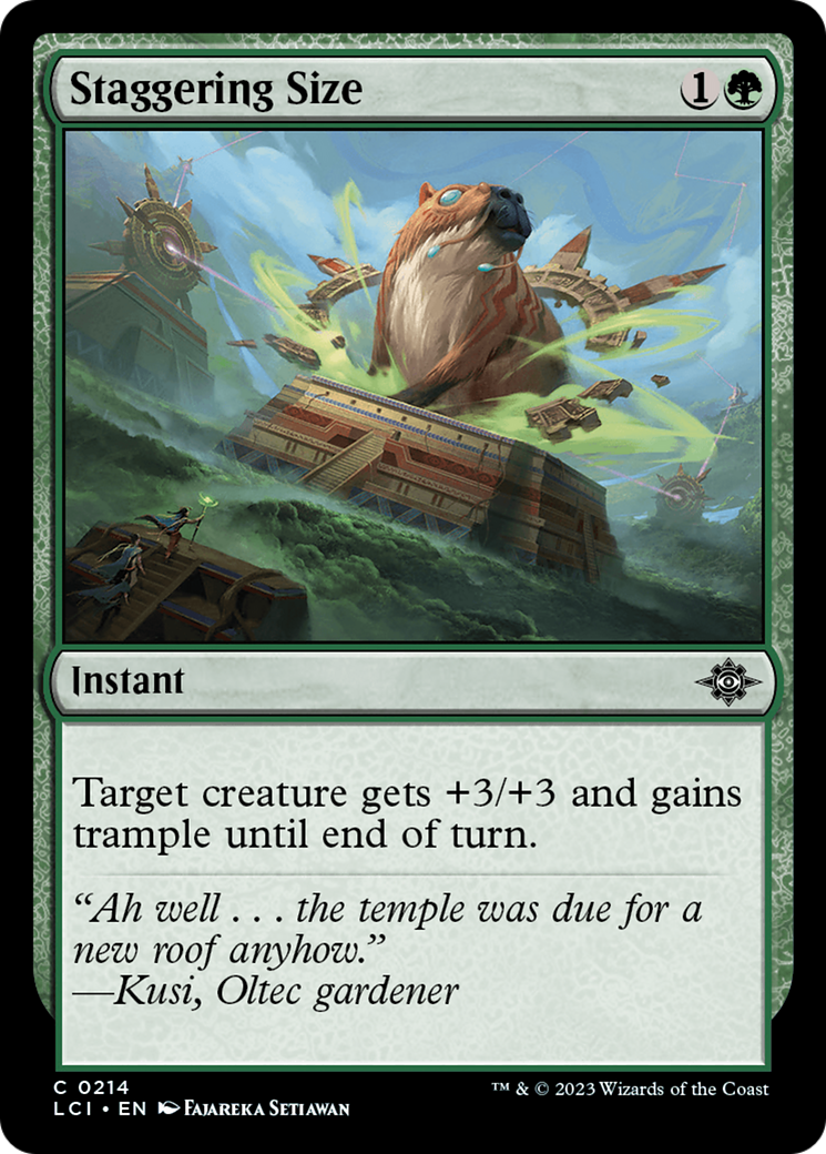 Staggering Size (214) [The Lost Caverns of Ixalan] foil - Deck Out Gaming