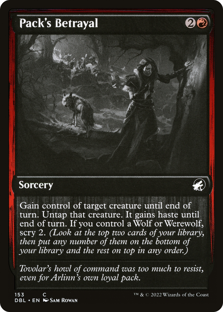 Pack's Betrayal (153) [Innistrad: Double Feature] - Deck Out Gaming