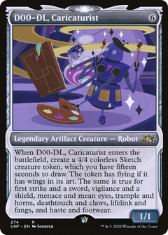 D00-DL, Caricaturist (Showcase) (274) [Unfinity] - Deck Out Gaming