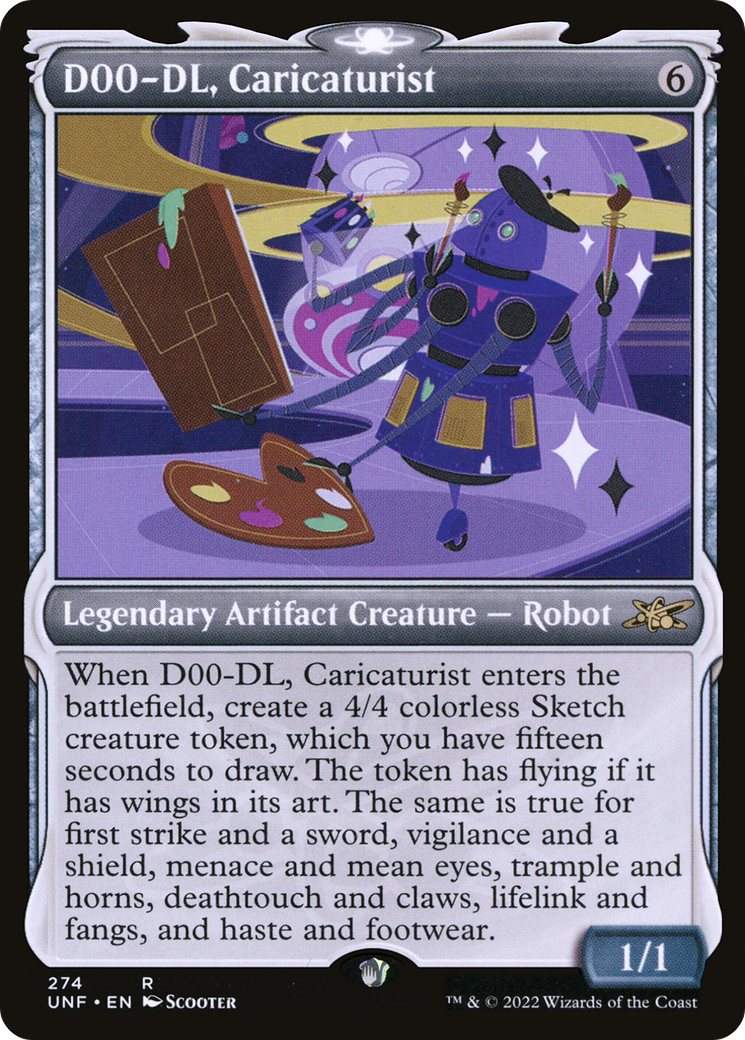 D00-DL, Caricaturist (Showcase) (274) [Unfinity] - Deck Out Gaming
