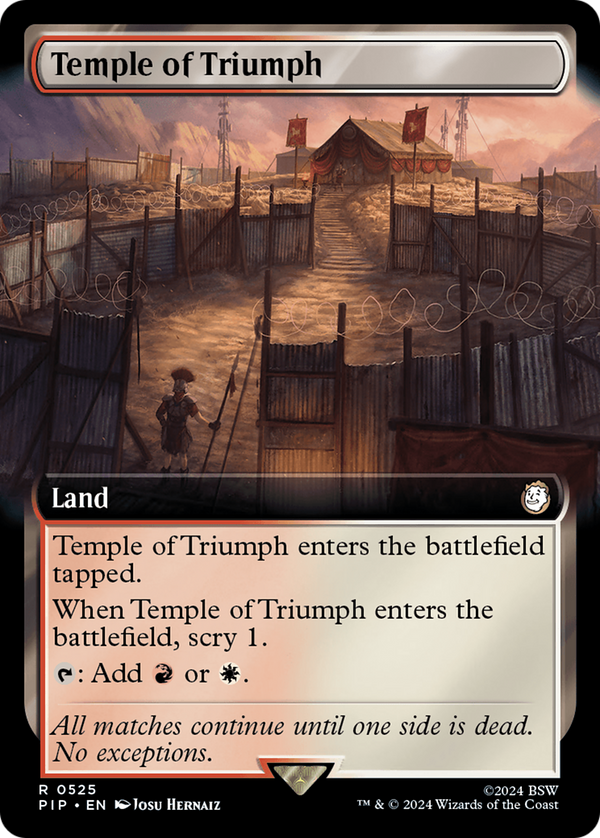 Temple of Triumph (Extended Art) (525) [Fallout] - Deck Out Gaming