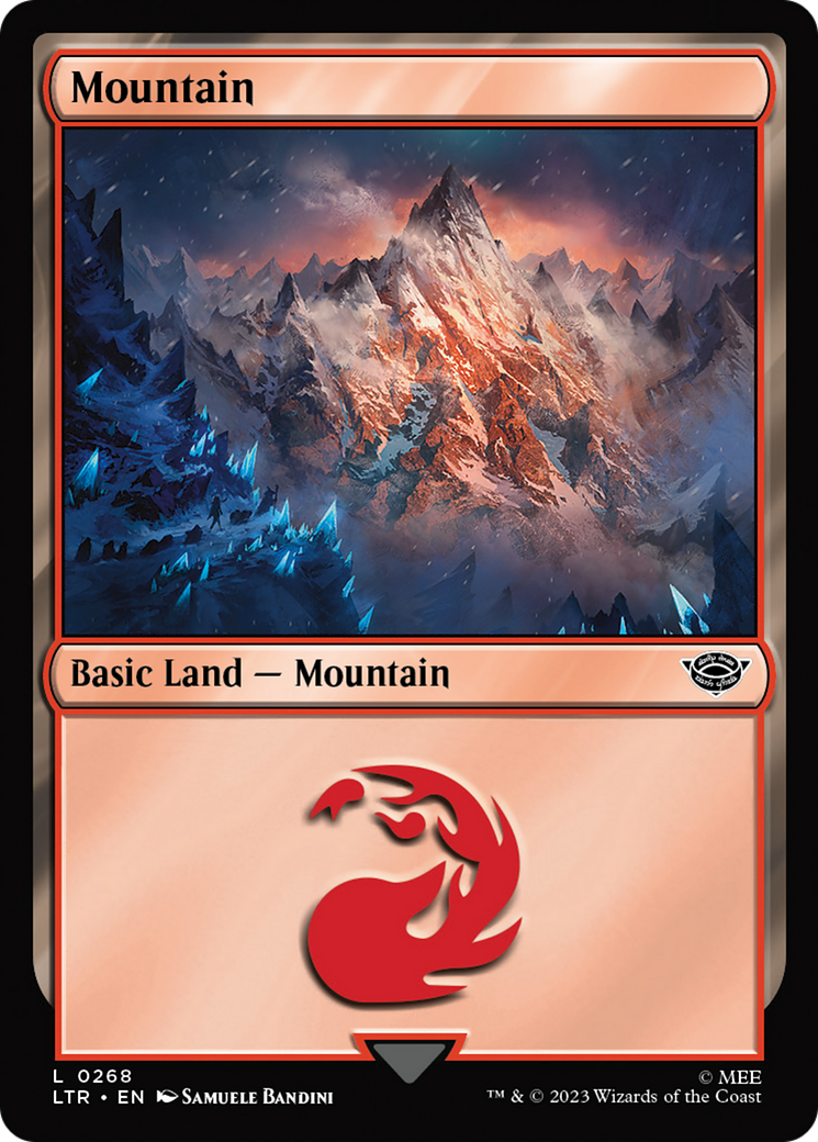 Mountain (0268) (268) [The Lord of the Rings: Tales of Middle-earth] foil - Deck Out Gaming