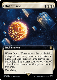 Out of Time (Extended Art) (Surge Foil) (1058) [Doctor Who] foil - Deck Out Gaming