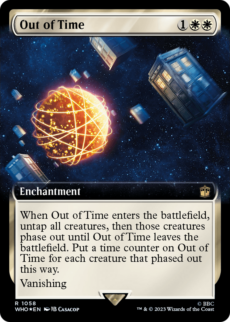 Out of Time (Extended Art) (Surge Foil) (1058) [Doctor Who] foil - Deck Out Gaming