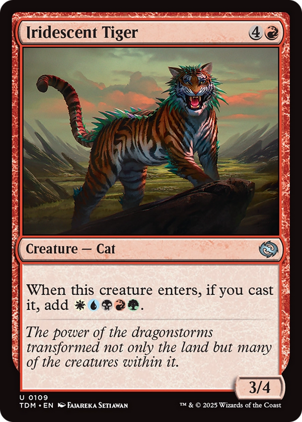 Iridescent Tiger (109) [Tarkir: Dragonstorm] foil - Deck Out Gaming