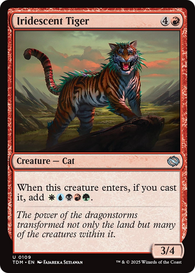 Iridescent Tiger (109) [Tarkir: Dragonstorm] foil - Deck Out Gaming