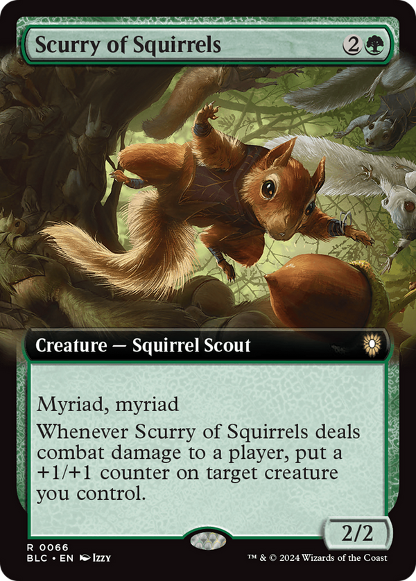 Scurry of Squirrels (Extended Art) (66) [Bloomburrow Commander] - Deck Out Gaming