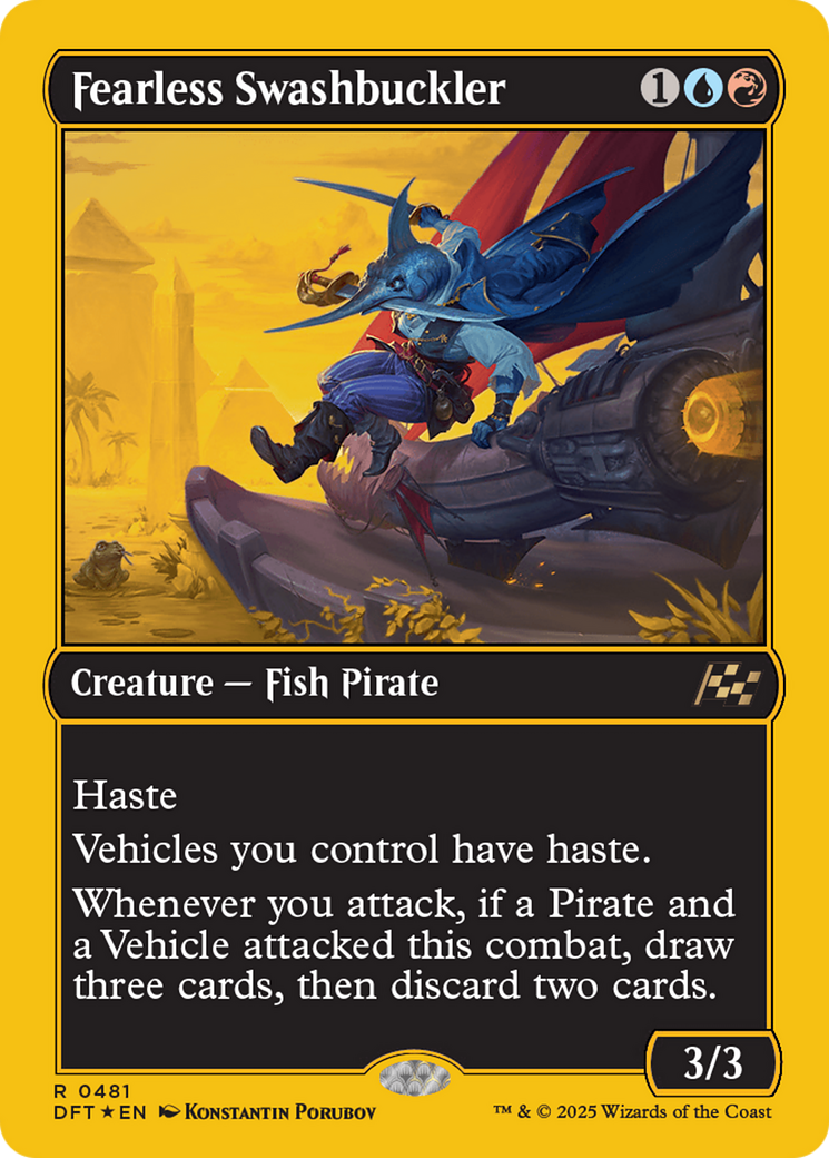 Fearless Swashbuckler (First-Place Foil) (481) [Aetherdrift] foil - Deck Out Gaming