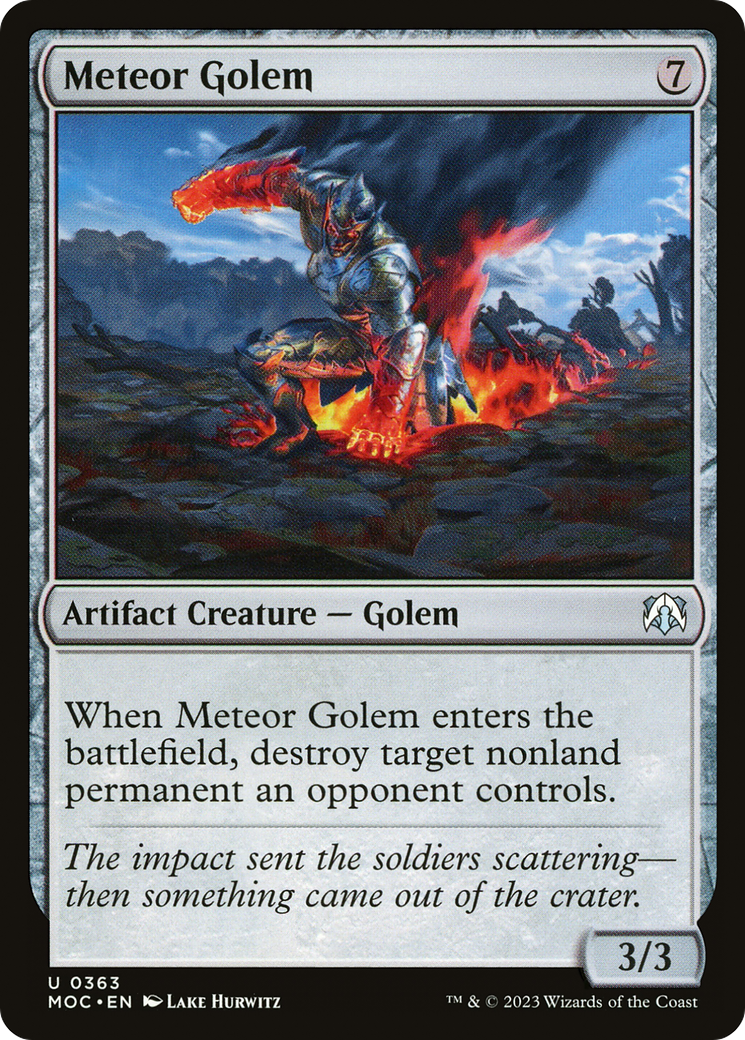 Meteor Golem (363) [March of the Machine Commander] - Deck Out Gaming