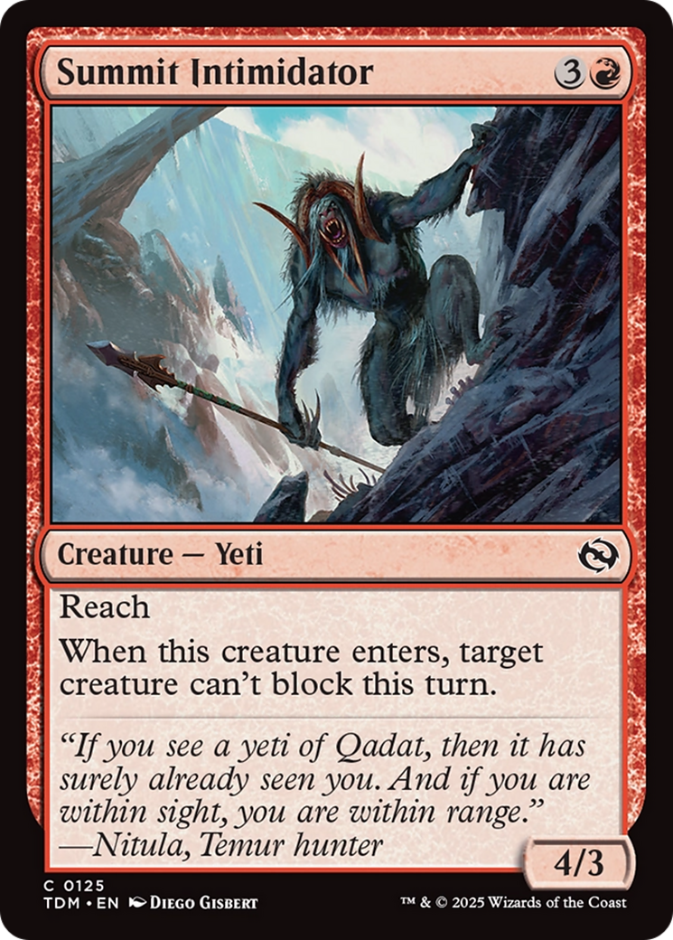 Summit Intimidator (125) [Tarkir: Dragonstorm] foil - Deck Out Gaming