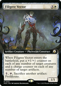 Filigree Vector (Extended Art) (102) [March of the Machine Commander] - Deck Out Gaming