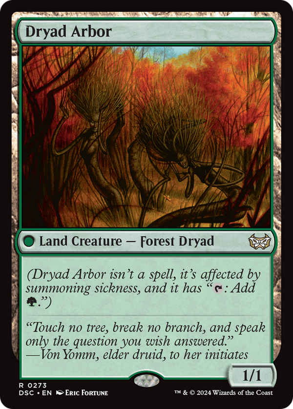 Dryad Arbor (273) [Duskmourn: House of Horror Commander] - Deck Out Gaming