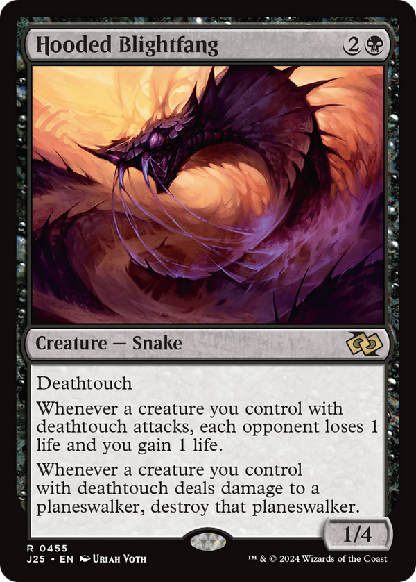 Hooded Blightfang (455) [Foundations Jumpstart] - Deck Out Gaming